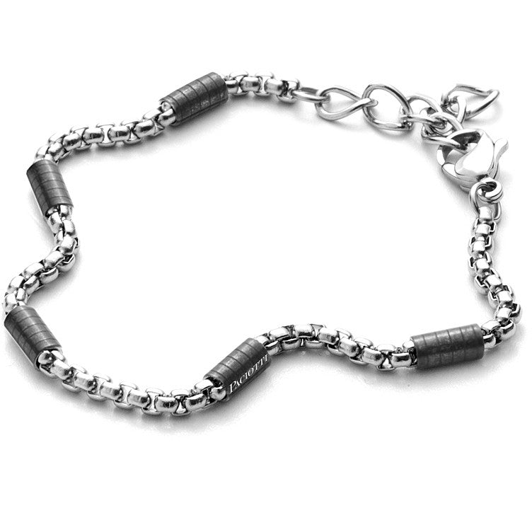 4US Pulsera Hombre Cilindro Negro 4UBR3492