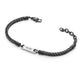 Bracciale Uomo 4US Nero e Bianco 4UBR5011