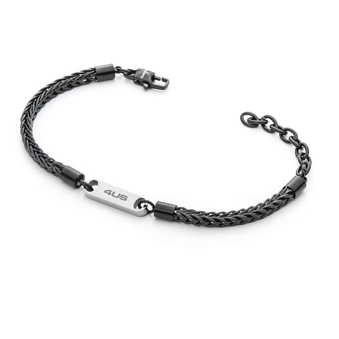 Pulsera de hombre 4US en blanco y negro 4UBR5011