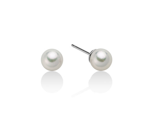 Aretes de perlas gemelas de 8 mm PAA758BM