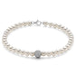 Bracciale Perle 4.5mm con Boule Diamantata PBR893V