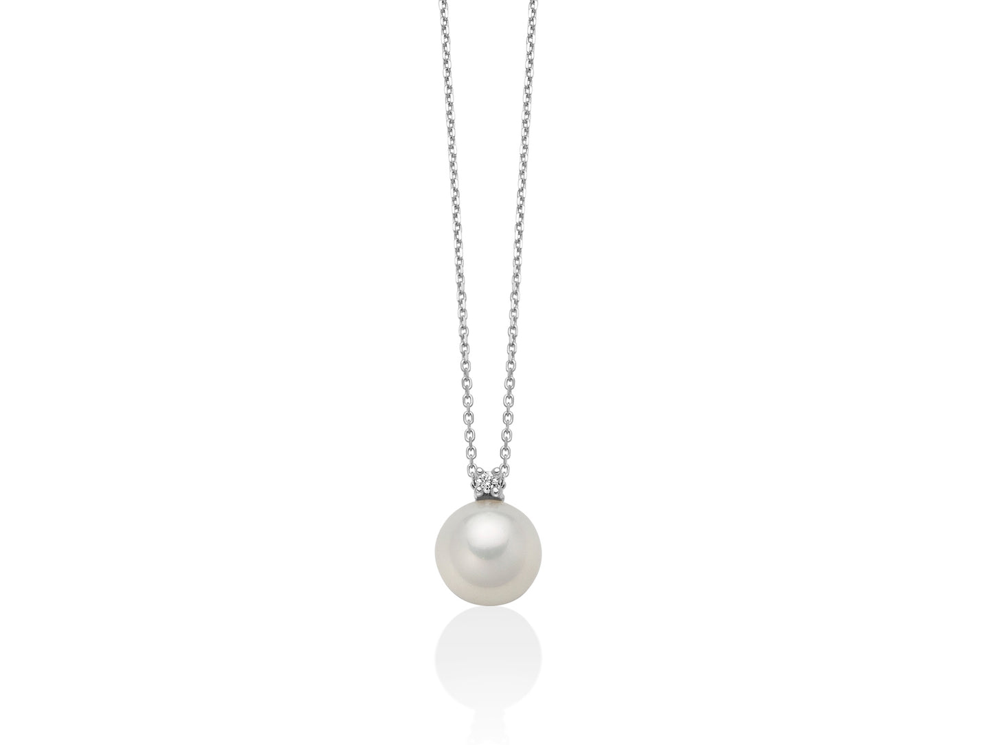 Collier Perla 8mm e Diamante PCL3933