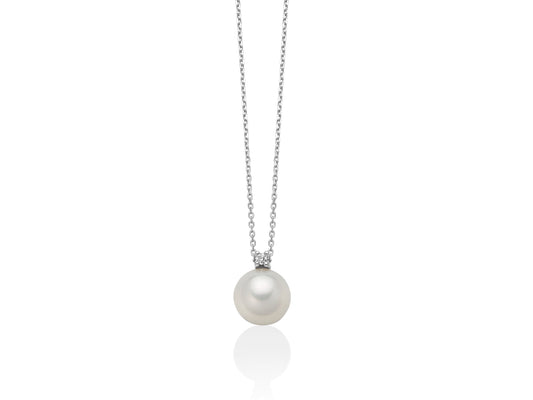 Collier Perla 7.5mm e Diamante PCL3932