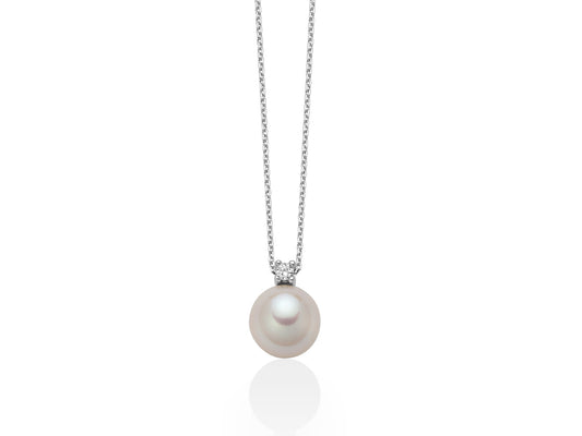 Collier Pearl 8,5mm y Diamantes PCL5499