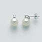 Aretes de perlas gemelas de Akoya de 8 mm con diamantes PER2338