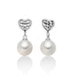 Orecchini Perle 8mm con Cuori PER2541