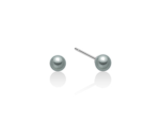 Aretes de Perlas 5.5mm Color Gris PPN555BGMV