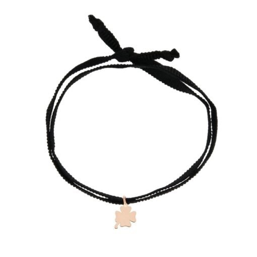 Pulsera de tela I Sogni Son Desideri Rosato Trébol de cuatro hojas BR-HIP QUAD