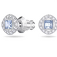Pendientes Piedra Azul Con Pavé Blanco 5352048