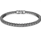 Bracciale Tennis Grigio Scuro Con Pietre Bianche 5514655