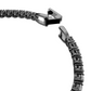 Bracciale Tennis Grigio Scuro Con Pietre Bianche 5514655