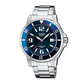 Reloj Hombre Acero y Esfera Azul Oscuro MTD-1053D-2AVES 