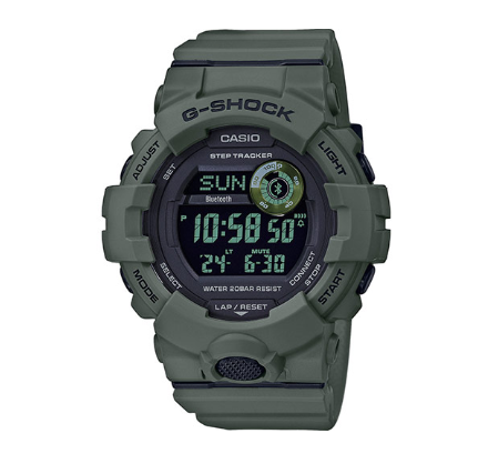 G-Squad G-Shock militar verde GBD-800UC-3ER Watch de Men es