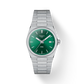 Prx 35mm Reloj de acero y verde T1372101108100