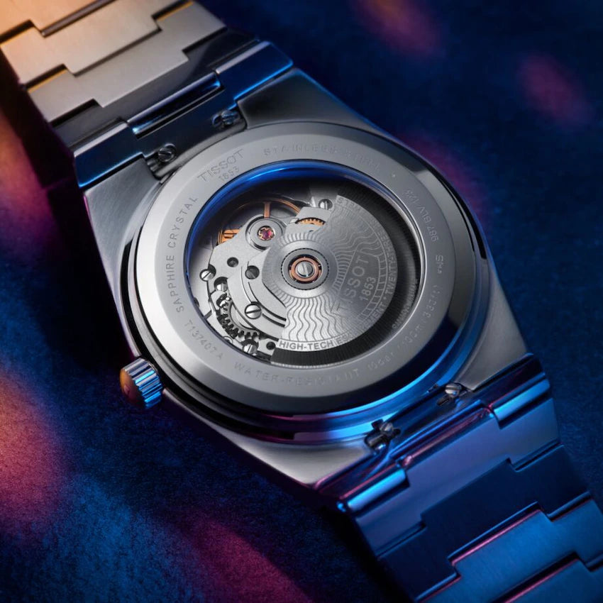 Reloj Hombre Prx Powermatic 80 Acero y Azul T1374071104100