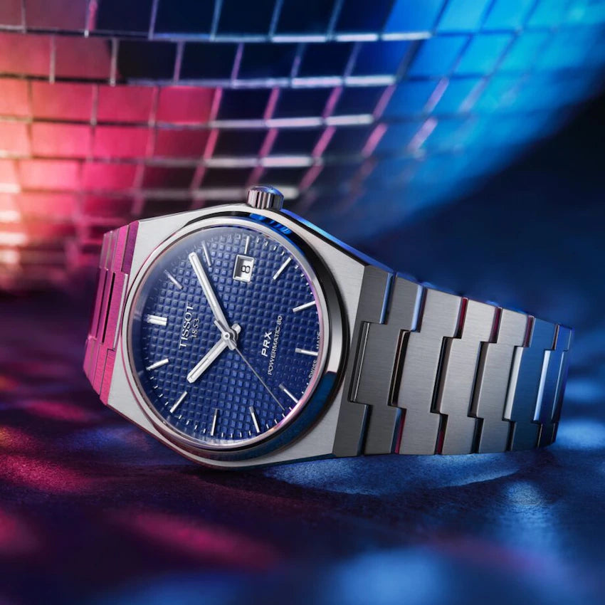 Reloj Hombre Prx Powermatic 80 Acero y Azul T1374071104100