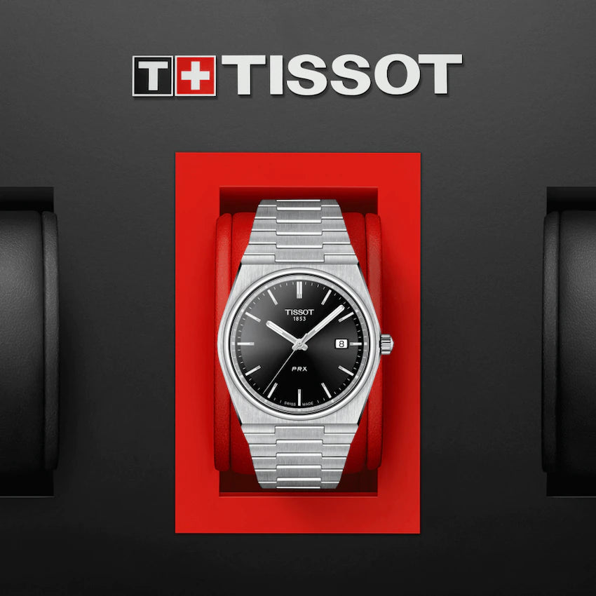 Reloj Prx Hombre Acero y Negro T1374101105100