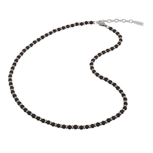 Collana Uomo Black Onyx Rose e Onice Nera TJ2410