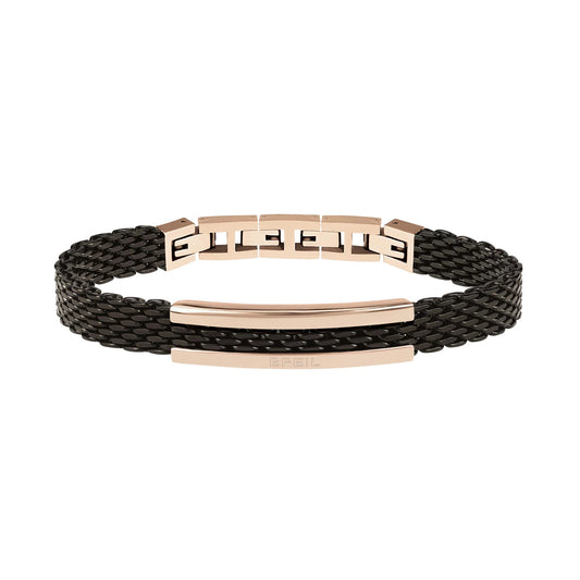 Bracciale Uomo Snap Rosa e Nero TJ2743