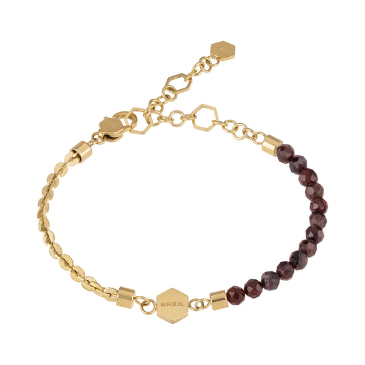 Bracciale Kaleido Dorato e Granati Rossi TJ2997