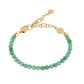 Pulsera Kaleido Dorada y Cuentas Verdes TJ3000