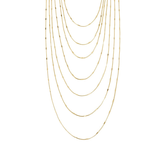 Collana Multifilo Sinuous Gold TJ3016