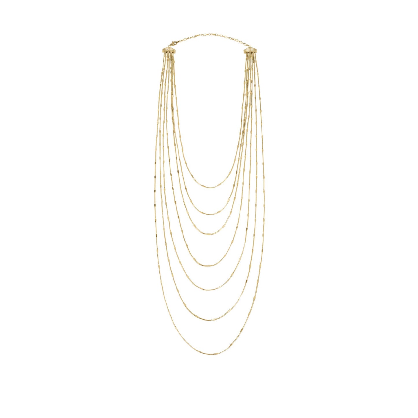 Collana Multifilo Sinuous Gold TJ3016