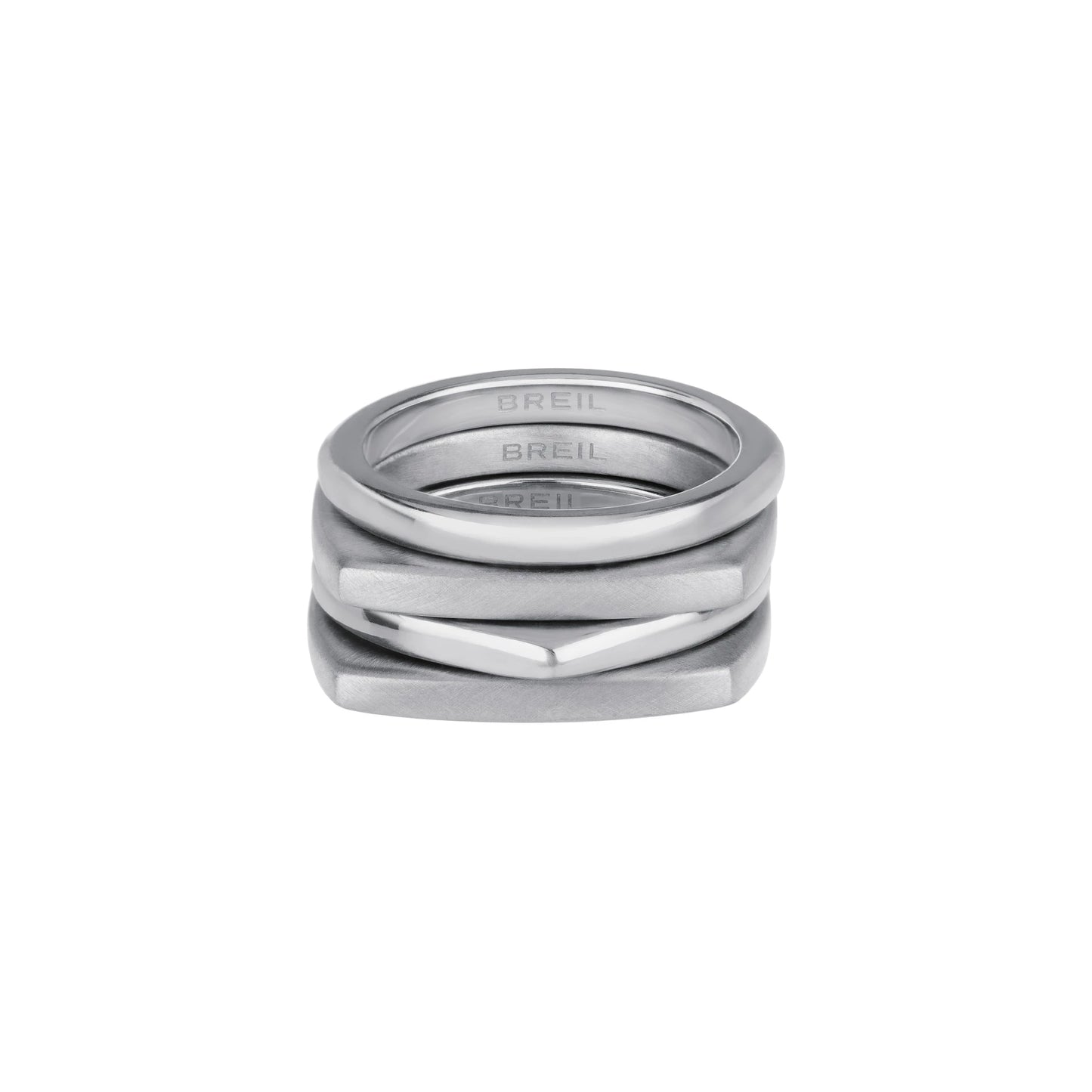 Anillo Tetra en Acero TJ3019