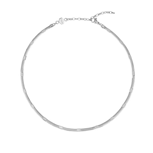 Collar Sinuoso Plata TJ3092