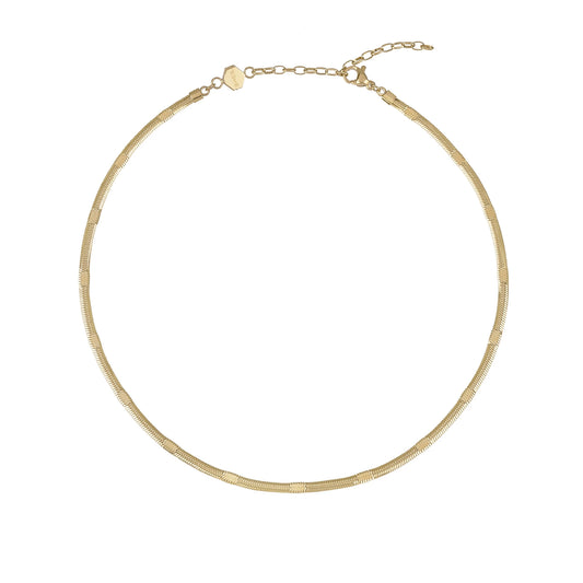 Collar Sinuoso Oro TJ3093