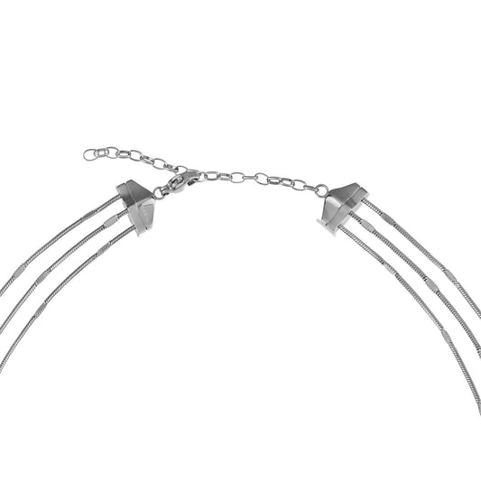 Collana a Tre Giri Sinuous Silver TJ3094