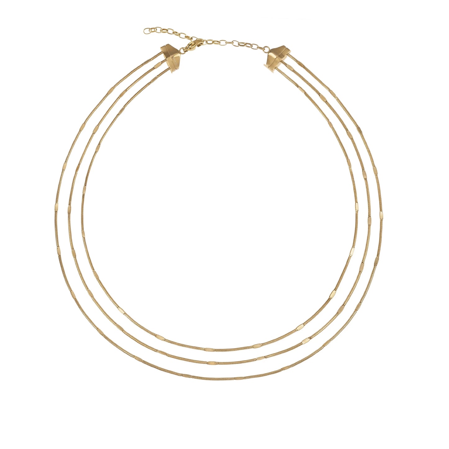 Collana a Tre Giri Sinuous Gold TJ3095