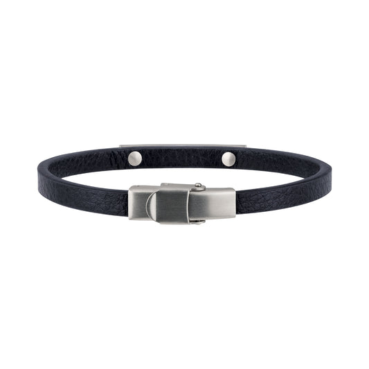 Bracciale Uomo Bridge Pelle Blu TJ3097