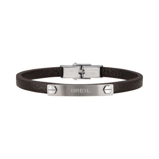 Bracciale Uomo Bridge Pelle Marrone TJ3098