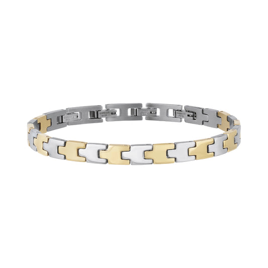 Bracciale Uomo Carve Silver e Dorato TJ3120