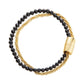 Bracciale Small Black Sun Magnetica System Dorato e Nero TJ3209