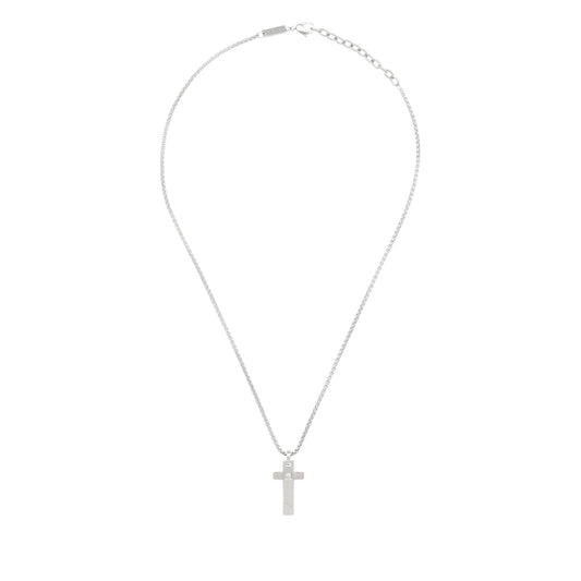 Collar Tag And Cross Hombre Plata TJ3229 