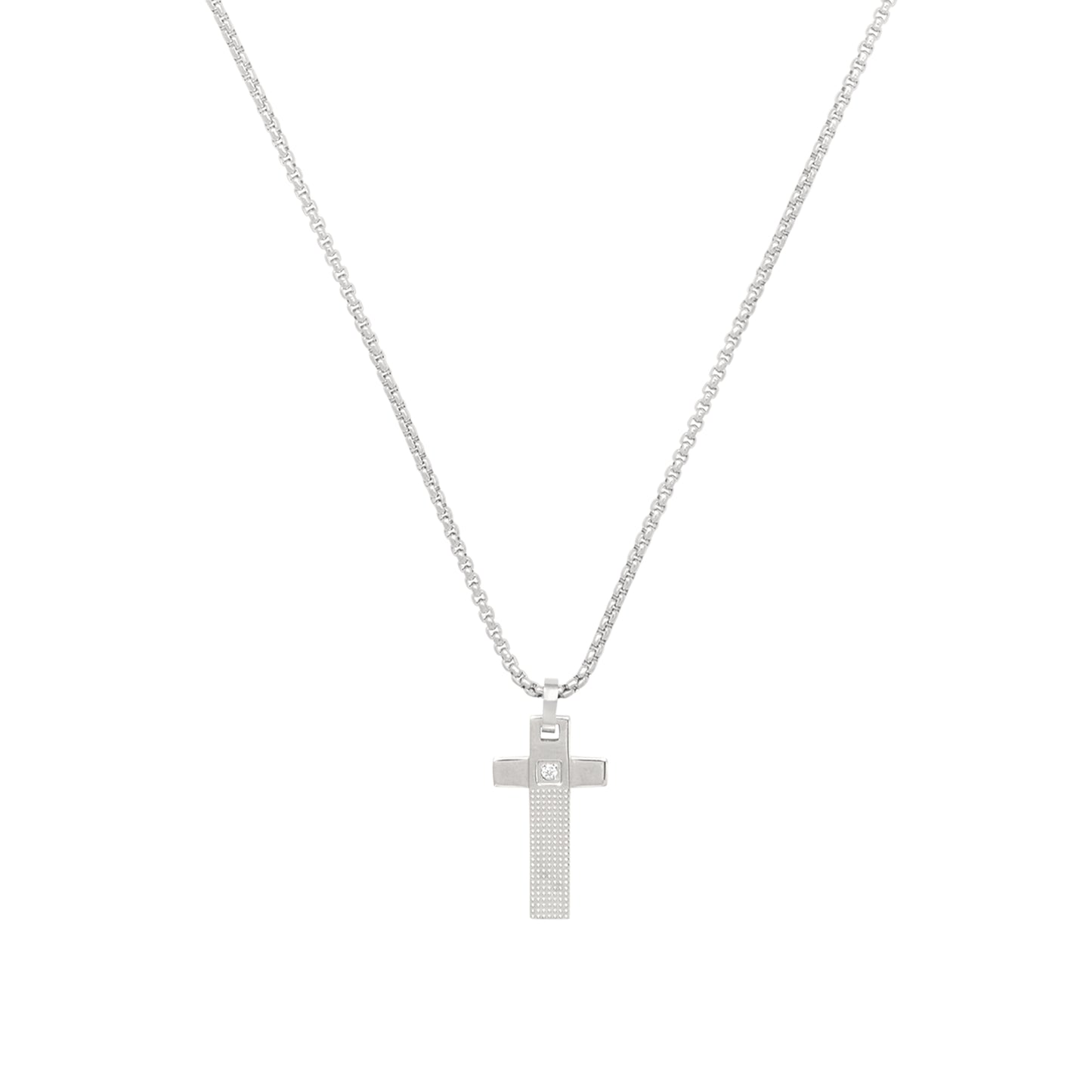 Collana Uomo Tag And Cross Silver TJ3229