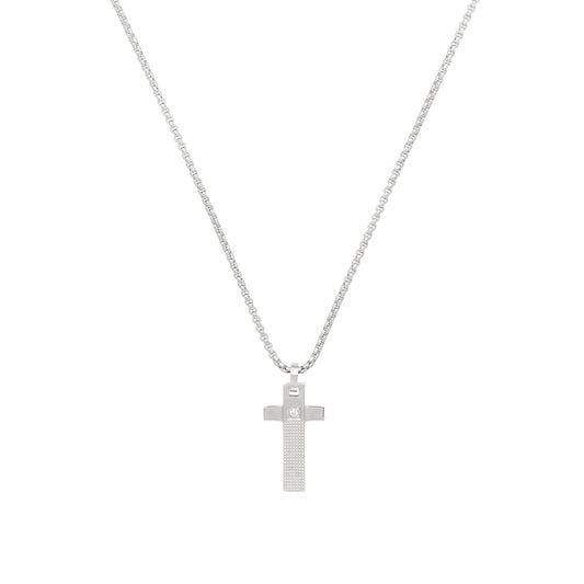 Collana Uomo Tag And Cross Silver TJ3229