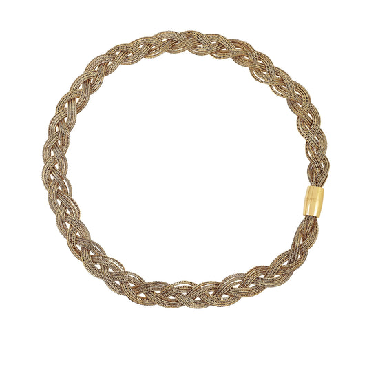 Collana Magnetica System Elemento Medium Golden Twist TJ3381