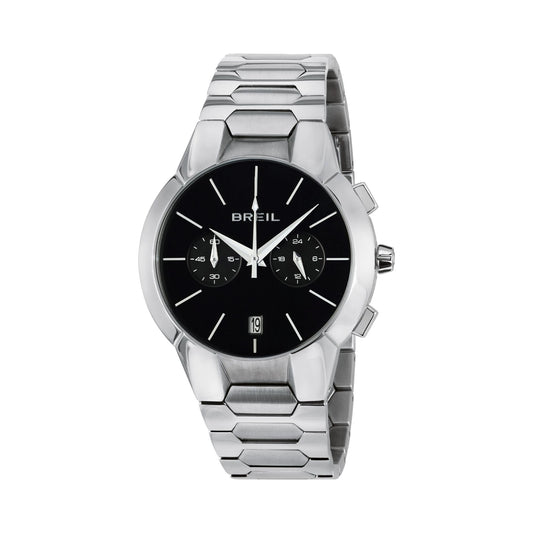 Reloj Chrono Gent New One plateado y negro 43 mm TW1847 para hombre