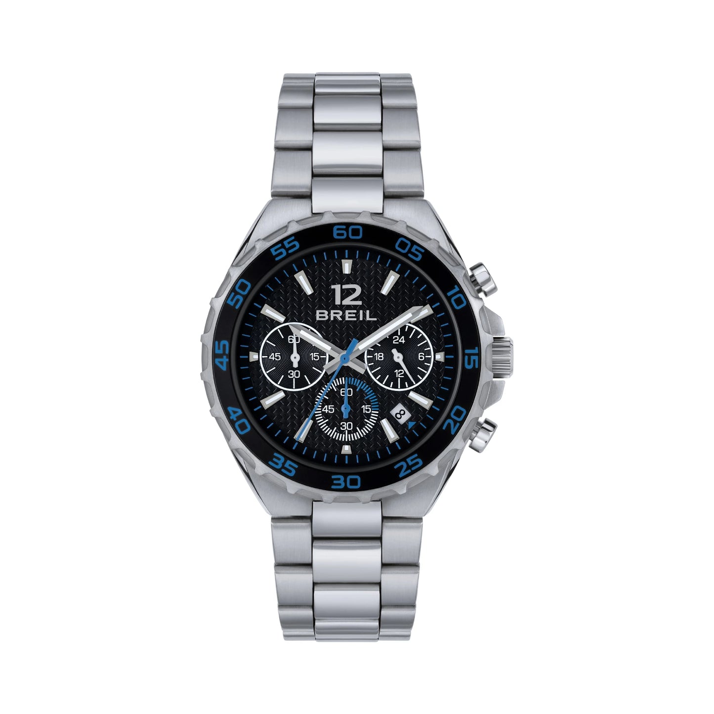 Orologio Uomo Chrono Gent Highway Silver Nero e Blu 42mm TW1945