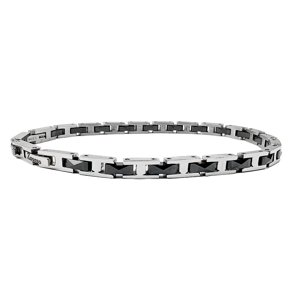 Bracciale Uomo Hiteck in Acciaio con Pvd Nero UHB083