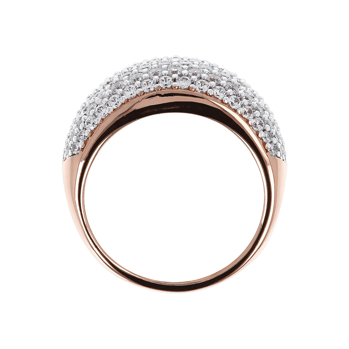 Anello Pavé Cubic Zirconia e Golden Rose WSBZ01402.W