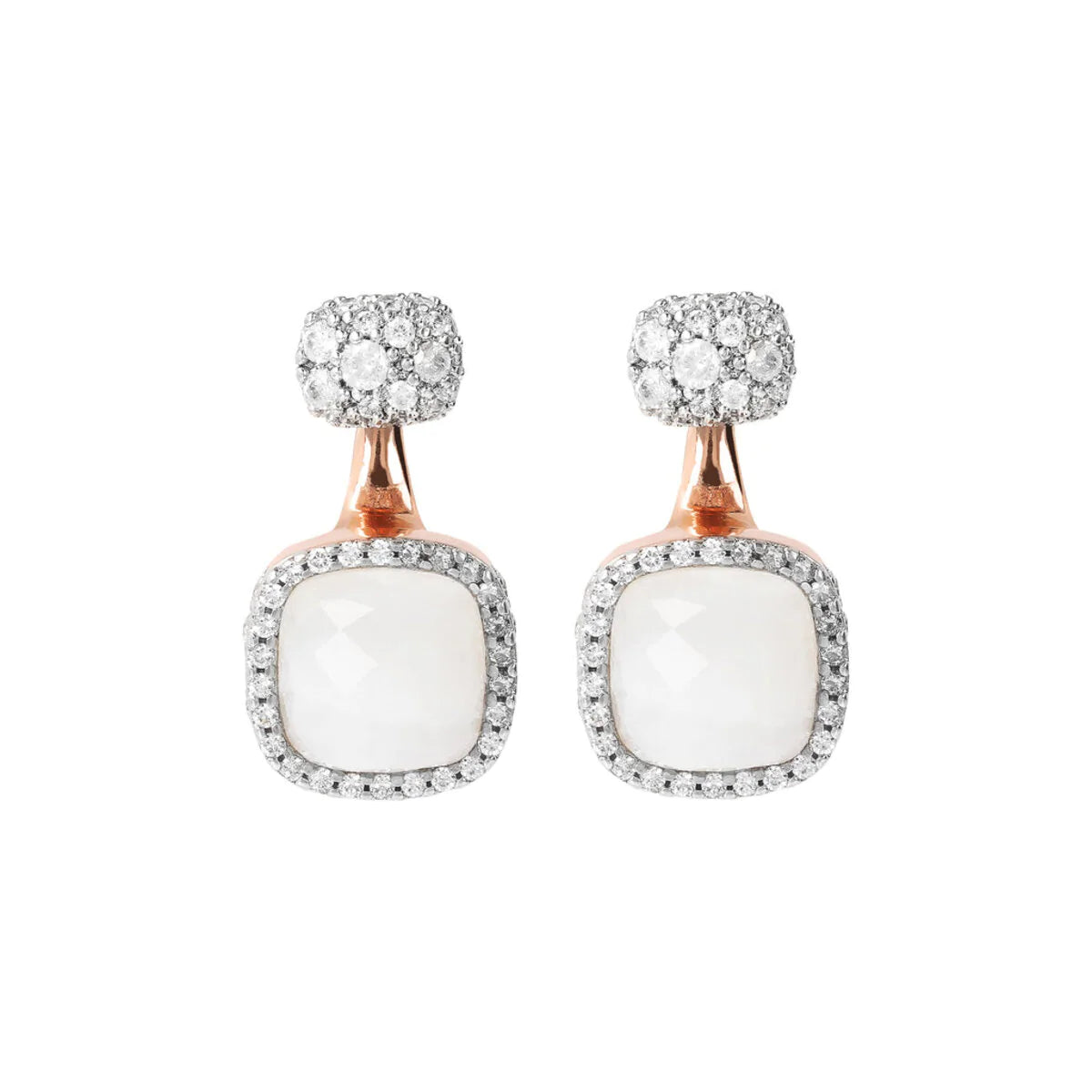 Orecchini Centocinque con Agata Bianca WSBZ01611.WA