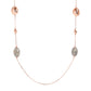 Collana Station con Quarzo Cloudy e Pepite Golden Rose WSBZ01814.GR