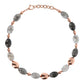 Collana con Quarzo Cloudy e Pepite Golden Rose WSBZ01815.GR