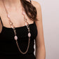 Collana Catena Rolò Ovale e Pietra Naturale WSBZ01955.RQ