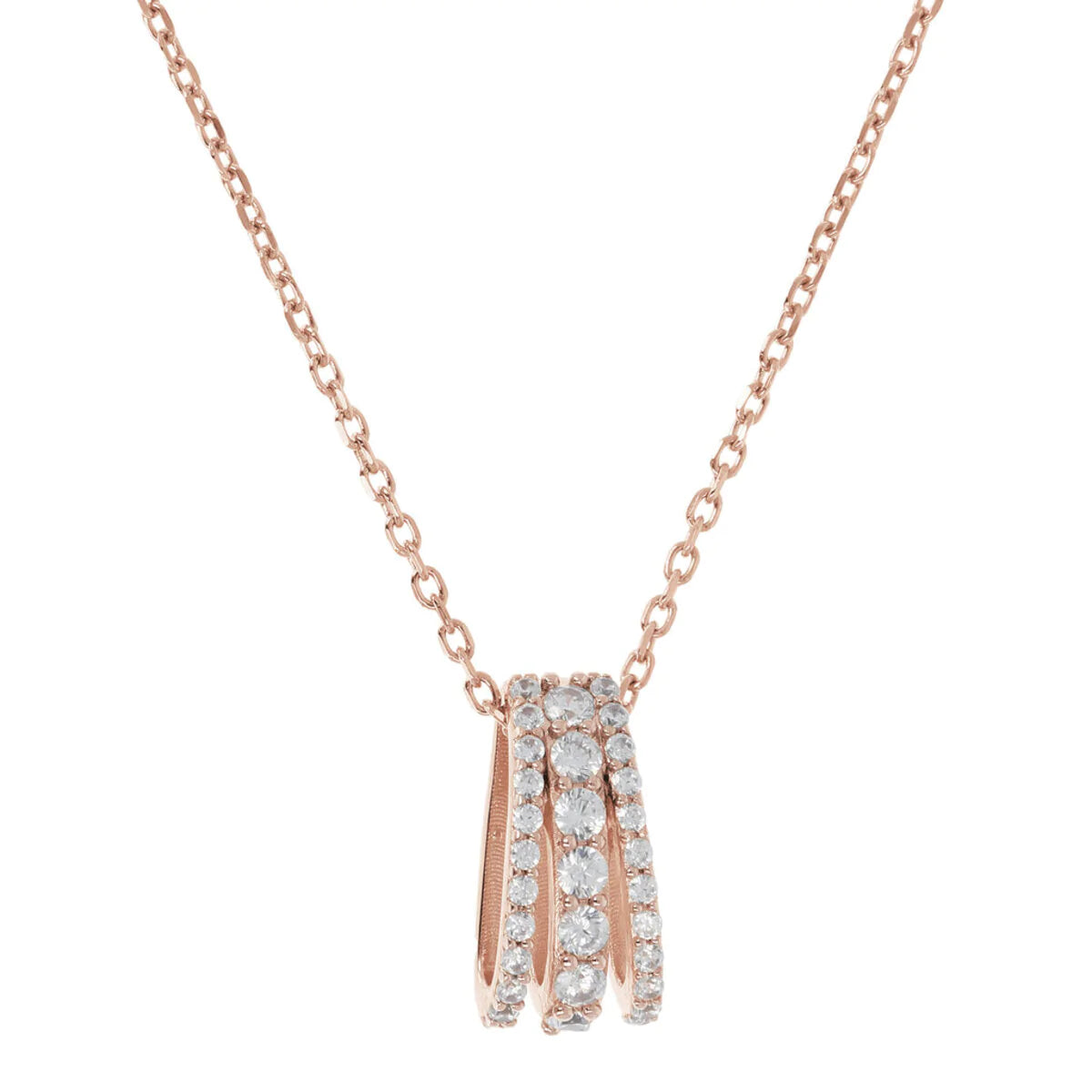Collana Altissima Rosata con Cubic Zirconia WSBZ01982.W