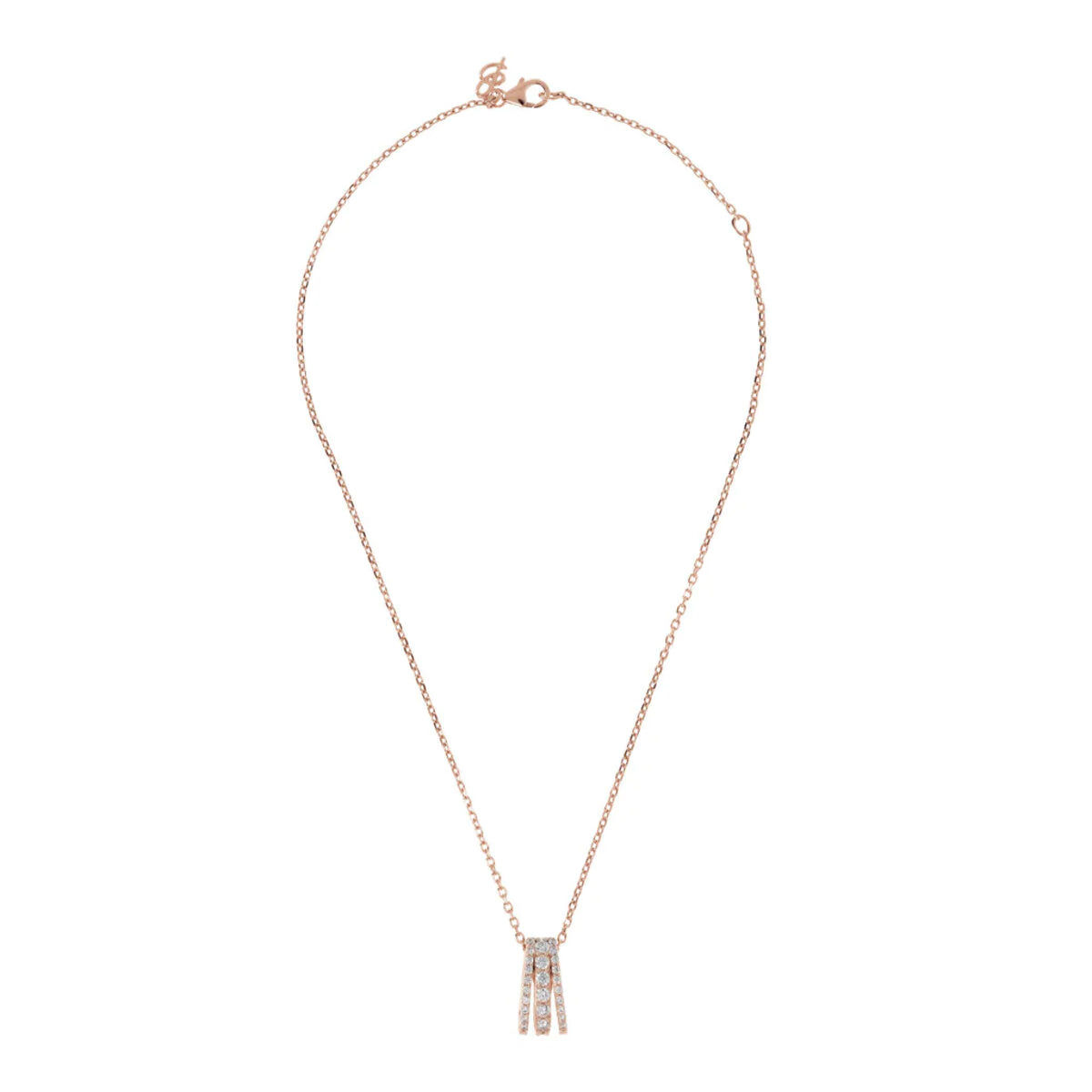 Collana Altissima Rosata con Cubic Zirconia WSBZ01982.W